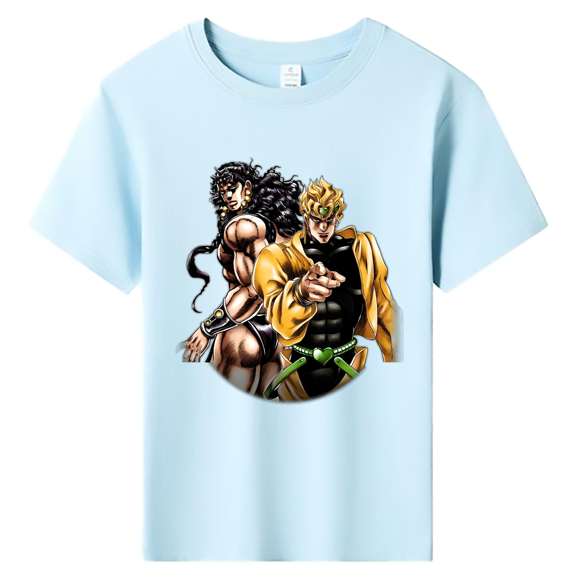 （画像用） ジョジョの奇妙な冒険 ディオ?ブランドー JoJo's Bizarre Adventure Dio Brando 綿100％キッズTシャツ（フロントプリント）